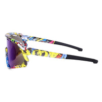 Myrion | Multi Texture Medium Full Rim Shield Sports Sunglasses for Men & Women [UV-protected]