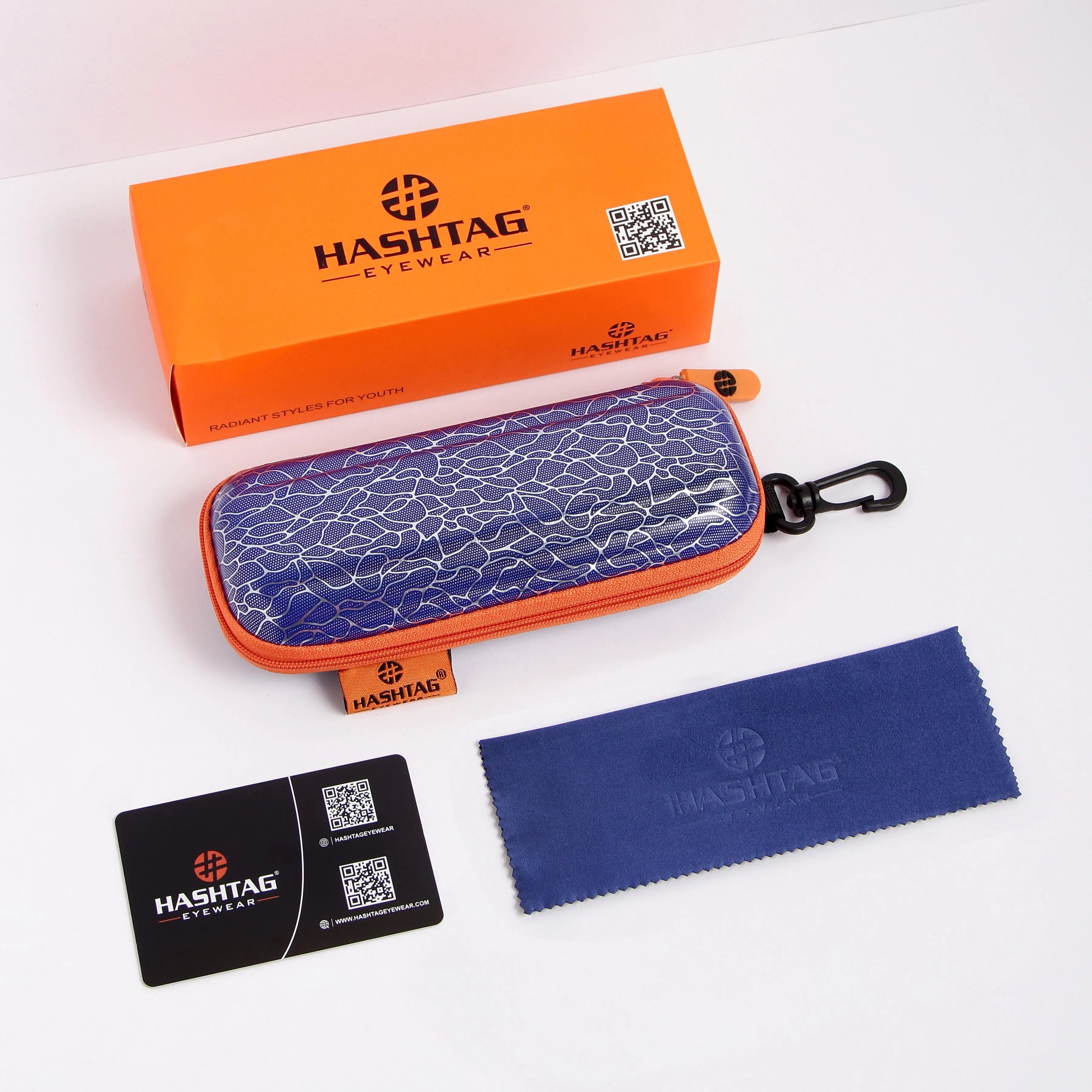 Enira | Gradient Blue Large Full Rim RECTANGLE Sunglasses for Men & Women [Polarized]