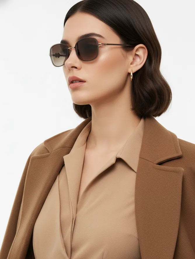 Crypta | Brown Medium Full Rim Oval Sunglasses for Women [UV-protected]