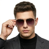 Unity | Gradient Brown Medium Full Rim Square Sunglasses for Men [Polarized]