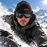 Ulyria | Black Free Size Full Rim Shield Sports Sunglasses for Men & Women [Air-Shield]