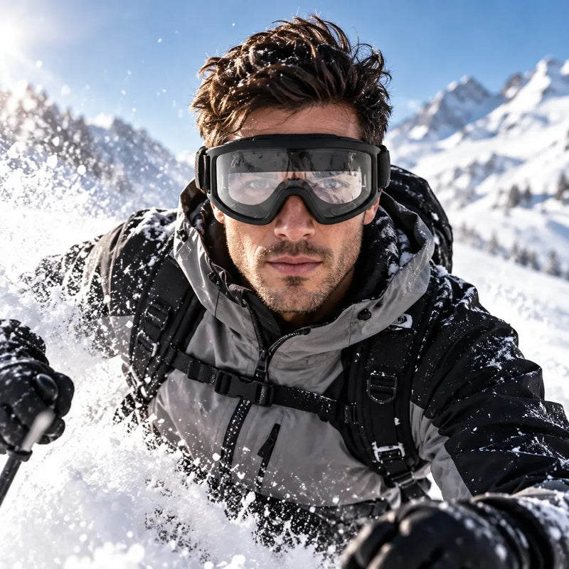 Ulyria | Transparent Free Size Full Rim Shield Sports Sunglasses for Men & Women [Air-Shield]