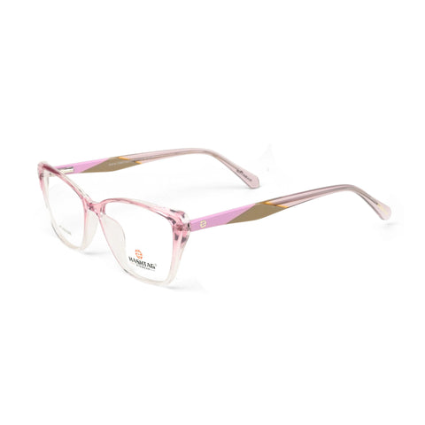 Tinto | Pink Medium Full Rim Cat Eye with Spring Hinges Eyeglasses for Women [Demo Lens]
