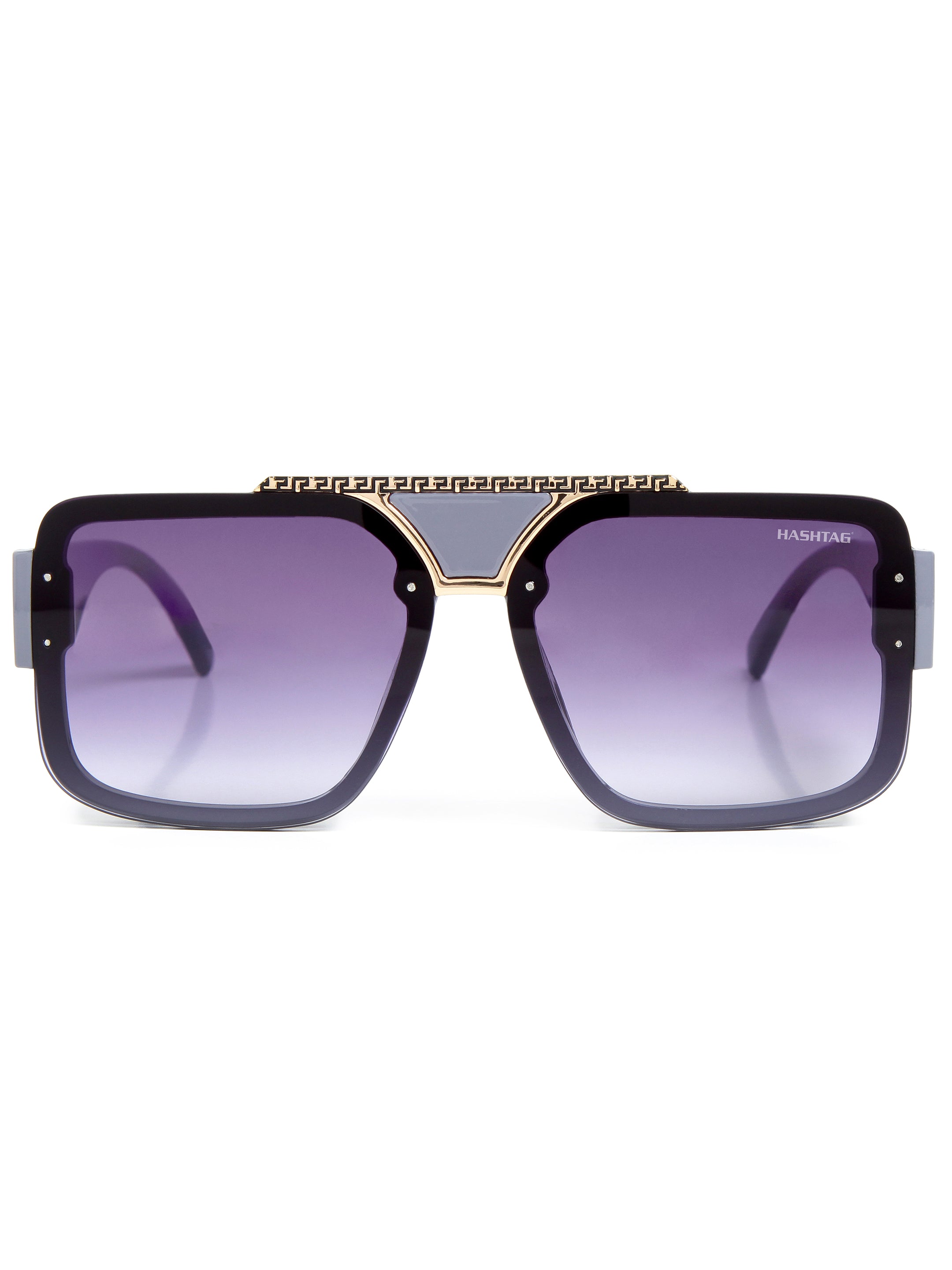 Orbis | Gradient Blue Large Full Rim Square Sunglasses for Men [UV-protected]