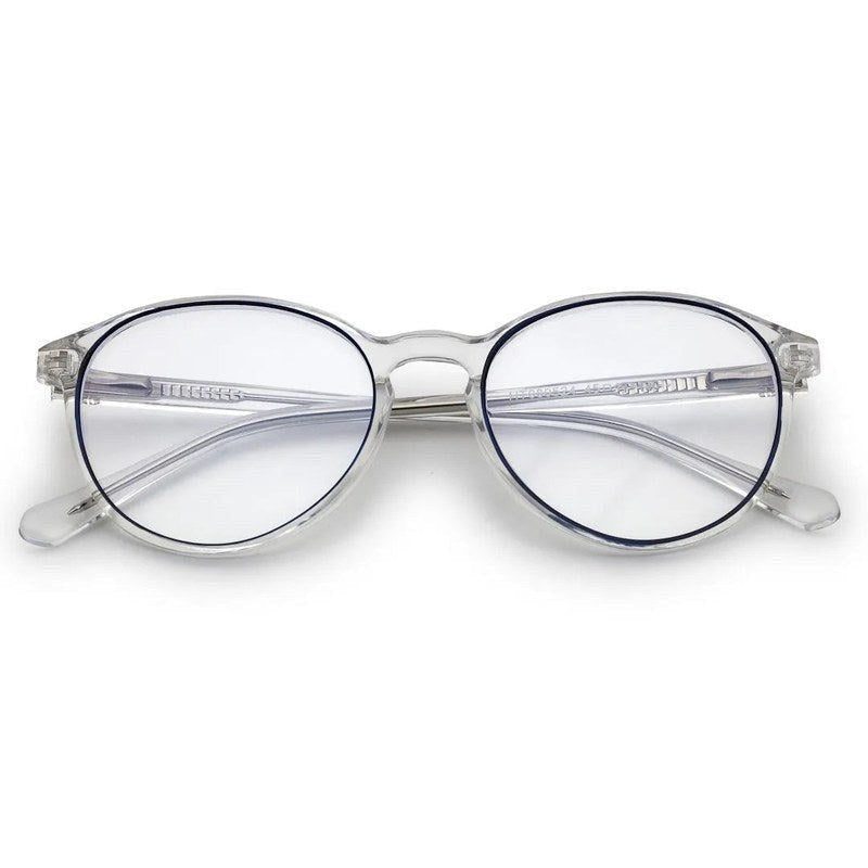 AB Junior Transparent Black Small Full Rim Round Eyeglasses for Kids — Hashtag Eyewears