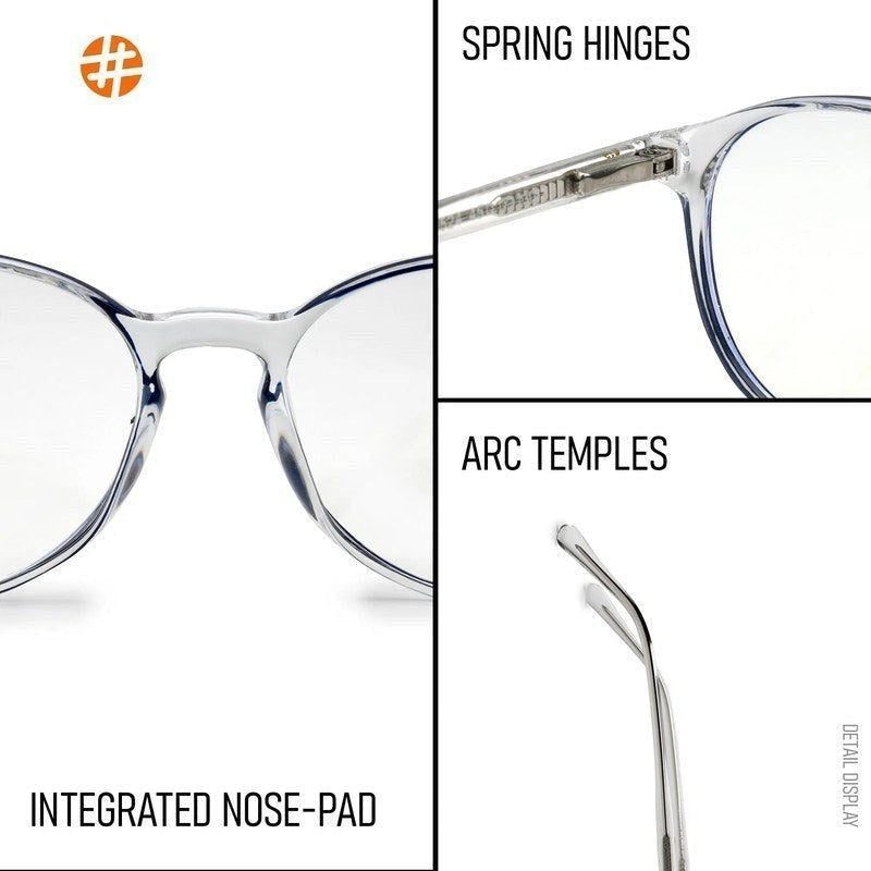 AB Junior Transparent Black Small Full Rim Round Eyeglasses for Kids — Hashtag Eyewears