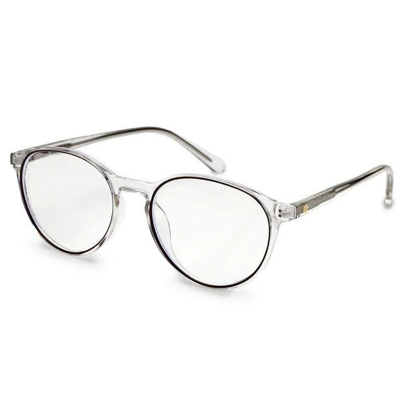 AB Junior Transparent Brown Small Full Rim Round Eyeglasses for Kids — Hashtag Eyewears