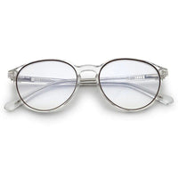AB Junior Transparent Brown Small Full Rim Round Eyeglasses for Kids — Hashtag Eyewears