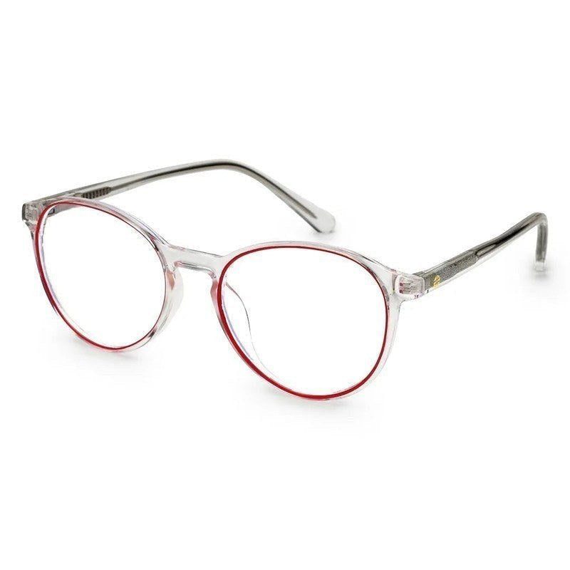 AB Junior Transparent Pink Small Full Rim Round Eyeglasses for Kids — Hashtag Eyewears