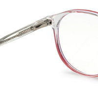 AB Junior Transparent Pink Small Full Rim Round Eyeglasses for Kids — Hashtag Eyewears