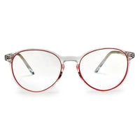 AB Junior Transparent Pink Small Full Rim Round Eyeglasses for Kids — Hashtag Eyewears