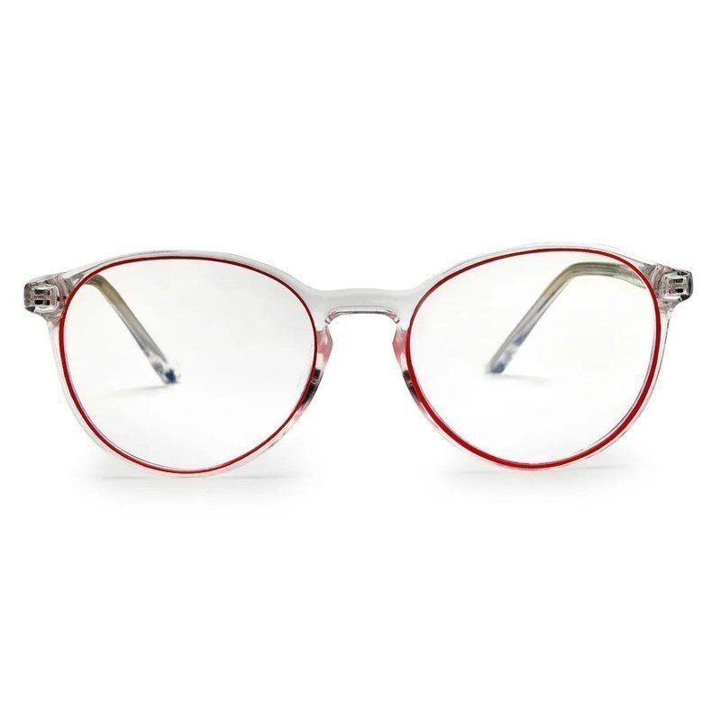 AB Junior Transparent Pink Small Full Rim Round Eyeglasses for Kids — Hashtag Eyewears