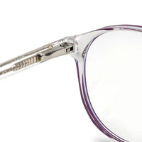 AB Junior Transparent Purple Small Full Rim Round Eyeglasses for Kids — Hashtag Eyewears