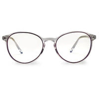 AB Junior Transparent Purple Small Full Rim Round Eyeglasses for Kids — Hashtag Eyewears