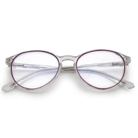 AB Junior Transparent Purple Small Full Rim Round Eyeglasses for Kids — Hashtag Eyewears