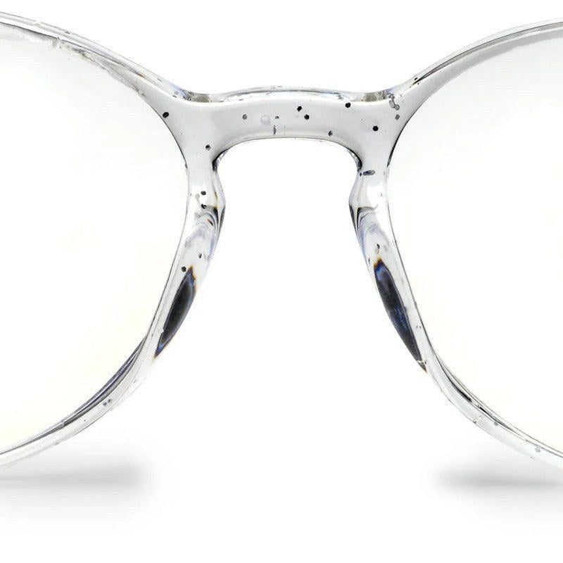AB Junior Transparent White Small Full Rim Round Eyeglasses for Kids — Hashtag Eyewears