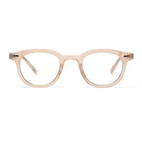 Adaptix | Transparent cream Medium Full Rim Square Computer Glasses for Men & Women [Photochromic]