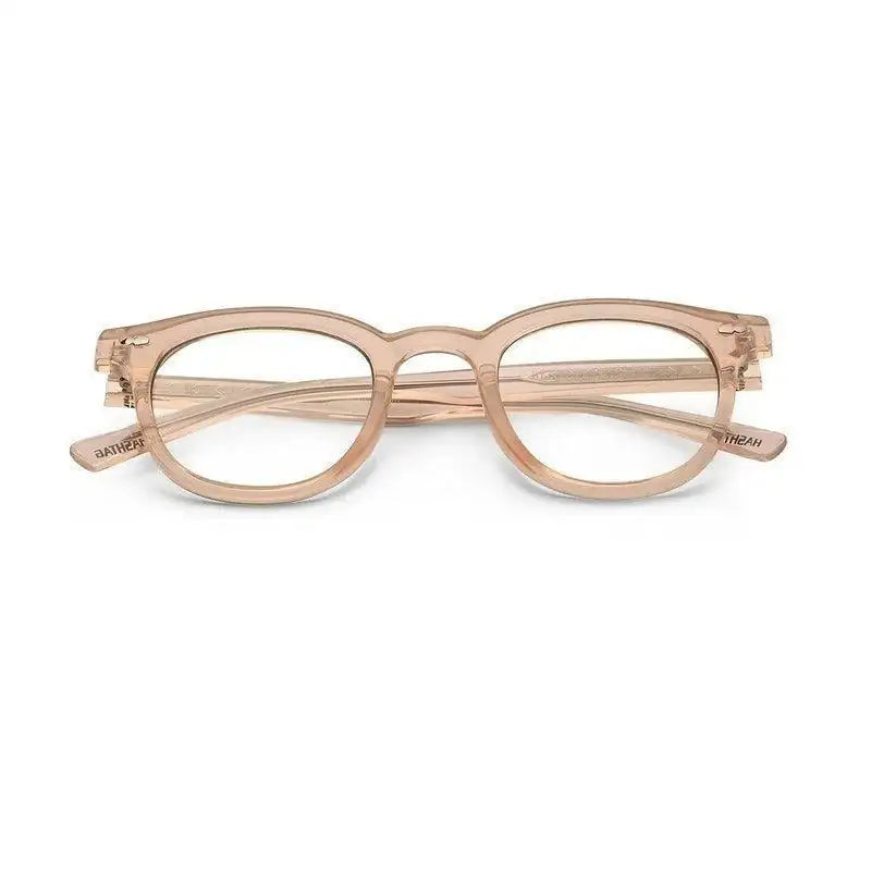 Adaptix | Transparent cream Medium Full Rim Square Computer Glasses for Men & Women [Photochromic]