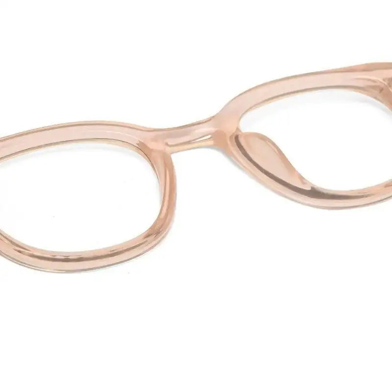 Adaptix | Transparent cream Medium Full Rim Square Computer Glasses for Men & Women [Photochromic]