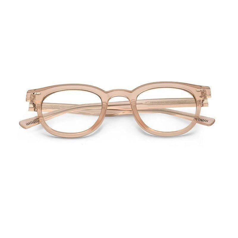 Adaptix Transparent cream Medium Full Rim Square Computer Glasses for Men & Women — Hashtag Eyewears