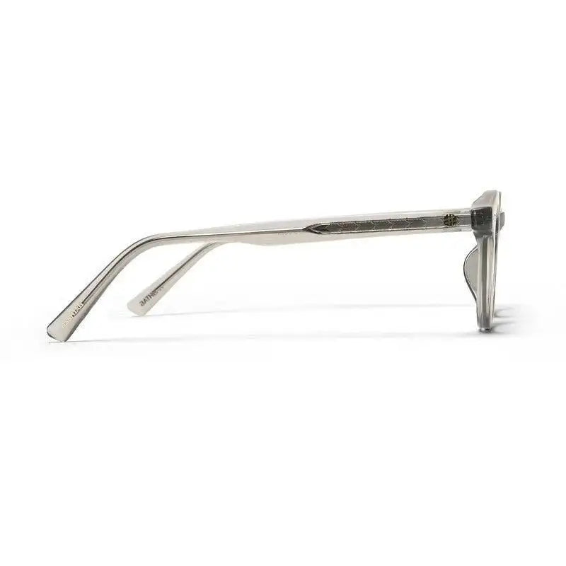 Adaptix | Transparent Grey Medium Full Rim Square Computer Glasses for Men & Women [Photochromic]