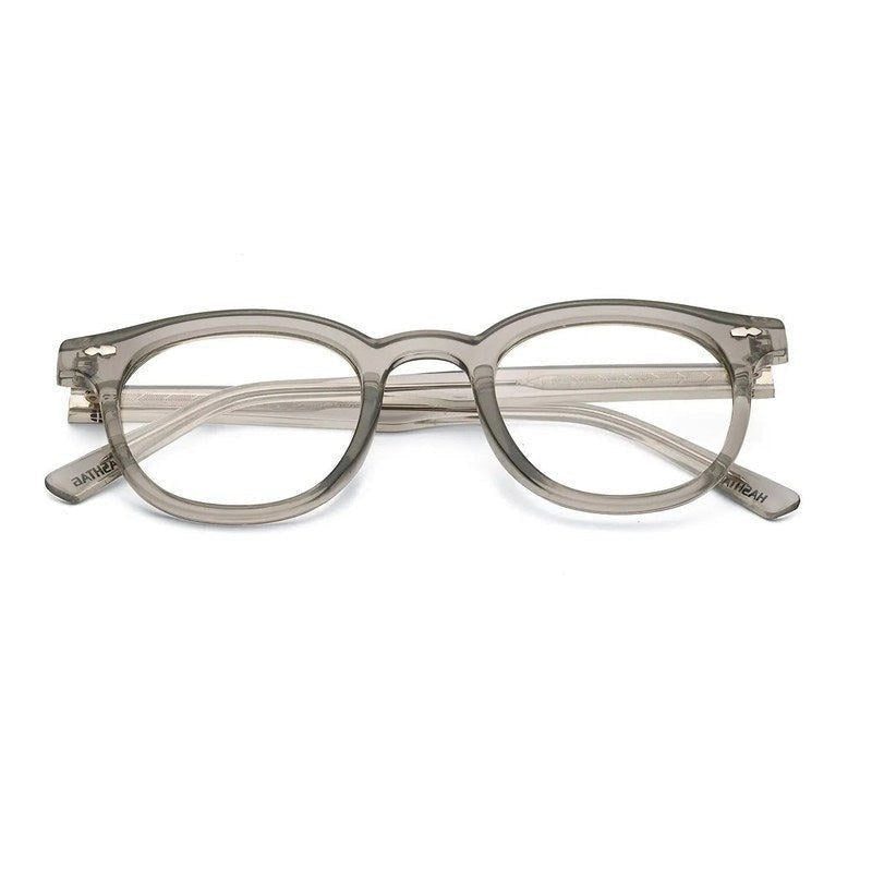 Adaptix Transparent Grey Medium Full Rim Square Computer Glasses for Men & Women — Hashtag Eyewears