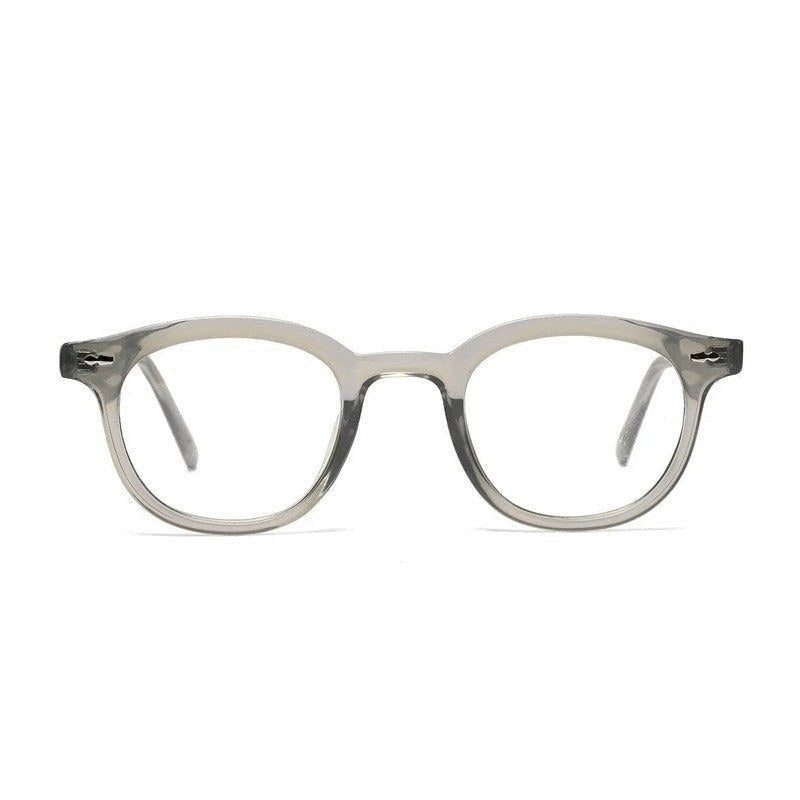 Adaptix Transparent Grey Medium Full Rim Square Computer Glasses for Men & Women — Hashtag Eyewears