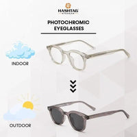Adaptix | Transparent Light Green Medium Full Rim Square Computer Glasses for Men & Women [Photochromic]