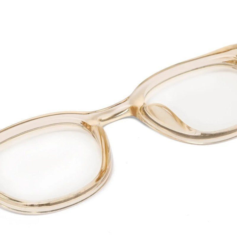 Adaptix Transparent Orange Medium Full Rim Square Computer Glasses for Men & Women — Hashtag Eyewears