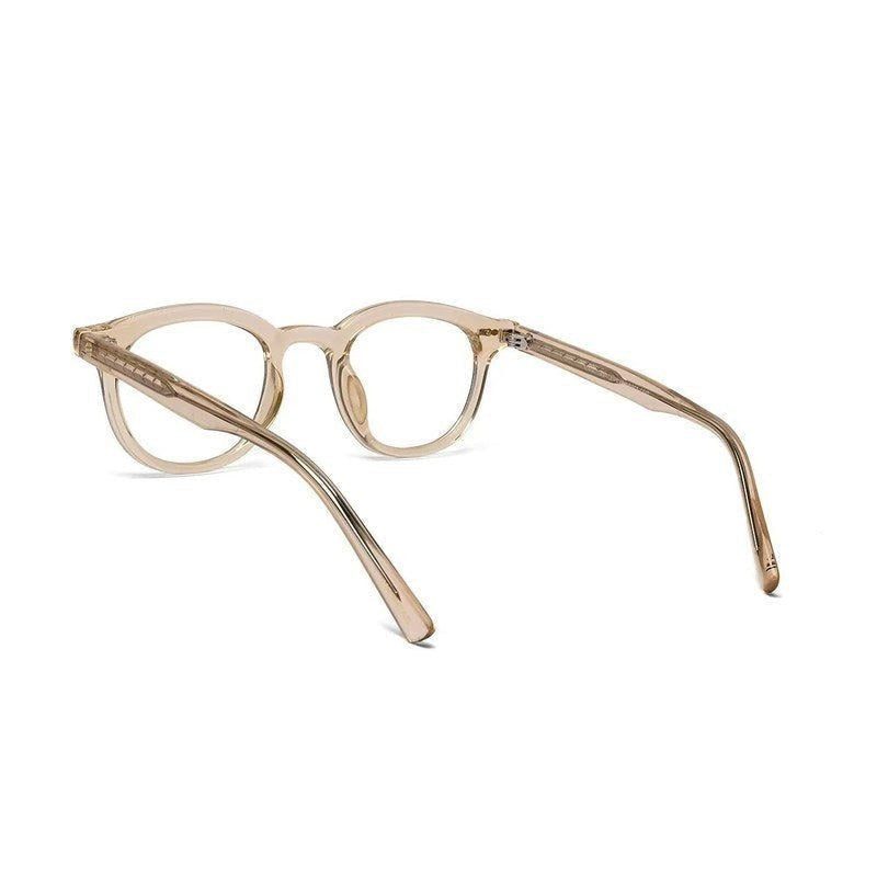 Adaptix Transparent Orange Medium Full Rim Square Computer Glasses for Men & Women — Hashtag Eyewears