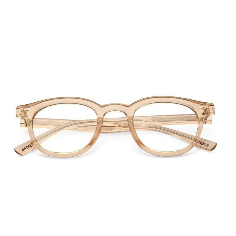 Adaptix Transparent Orange Medium Full Rim Square Computer Glasses for Men & Women — Hashtag Eyewears