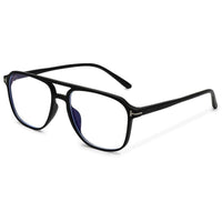 Aegira Black Small Full Rim Square Computer Glasses for Men & Women — Hashtag Eyewears