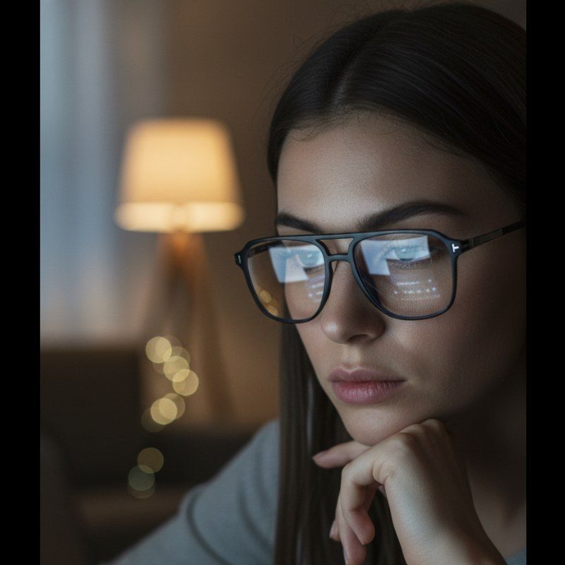 Aegira Black Small Full Rim Square Computer Glasses for Men & Women — Hashtag Eyewears