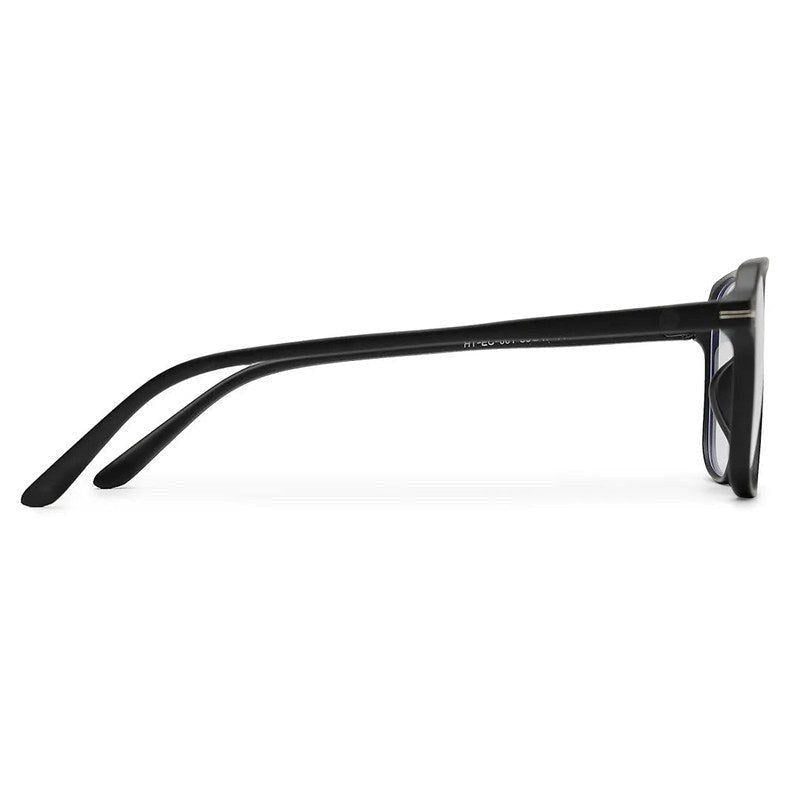 Aegira Black Small Full Rim Square Computer Glasses for Men & Women — Hashtag Eyewears