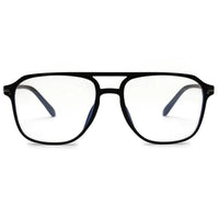 Aegira Black Small Full Rim Square Computer Glasses for Men & Women — Hashtag Eyewears