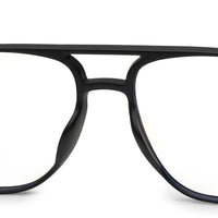 Aegira Black Small Full Rim Square Computer Glasses for Men & Women — Hashtag Eyewears
