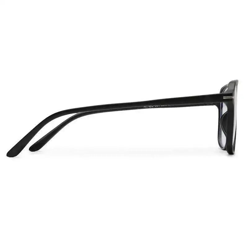 Aegira | Black Small Full Rim Square Computer Glasses for Men & Women [Blue Block]