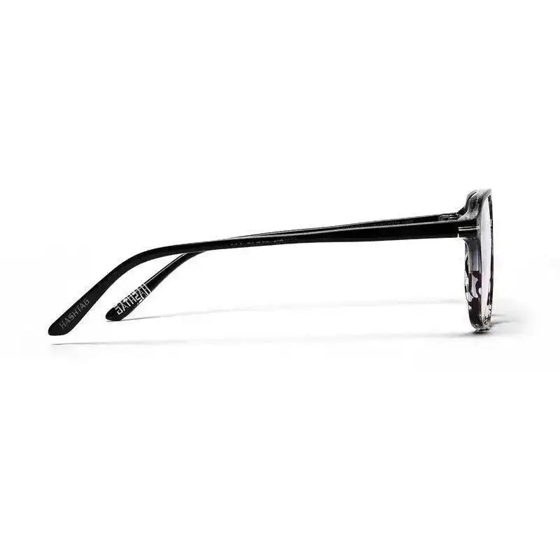 Aegira | Black Texture Small Full Rim Square Computer Glasses for Men & Women [Blue Block]