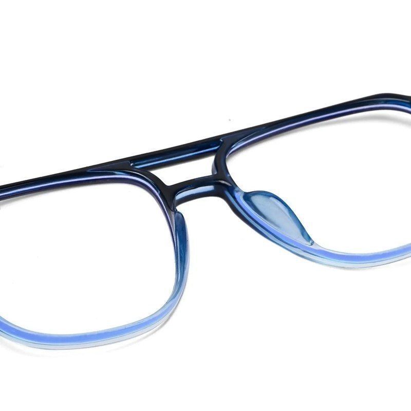 Aegira Gradient Blue Small Full Rim Square Computer Glasses for Men & Women — Hashtag Eyewears