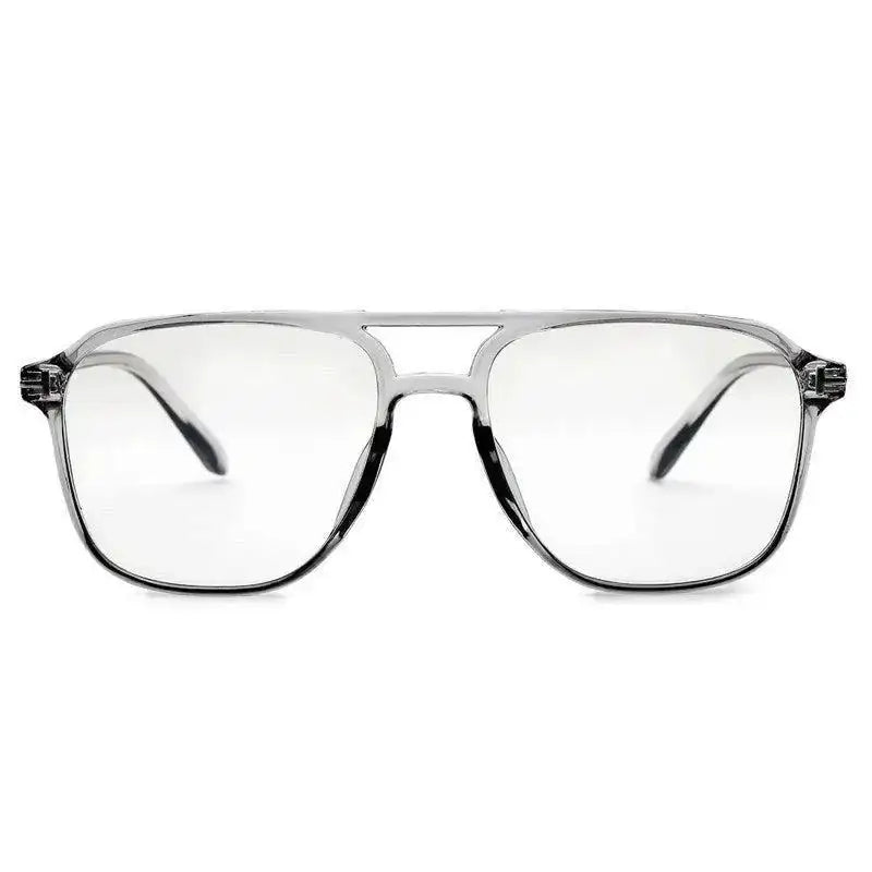 Aegira | Grey Small Full Rim Square Computer Glasses for Men & Women [Blue Block]