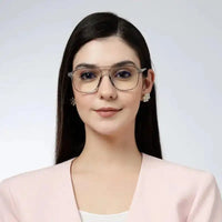 Aegira | Grey Small Full Rim Square Computer Glasses for Men & Women [Blue Block]