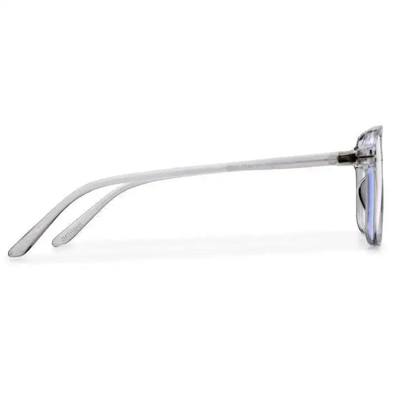 Aegira | Grey Small Full Rim Square Computer Glasses for Men & Women [Blue Block]