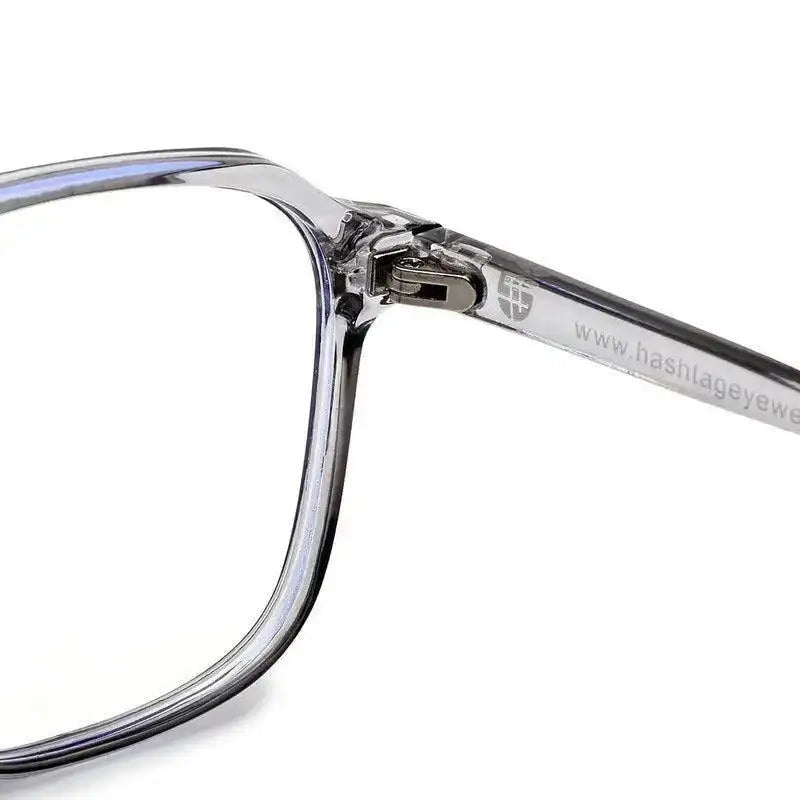 Aegira | Grey Small Full Rim Square Computer Glasses for Men & Women [Blue Block]