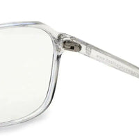 Aegira | Transparent Small Full Rim Square Computer Glasses for Men & Women [Blue Block]