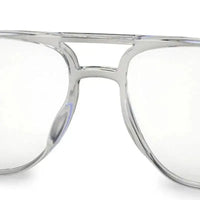 Aegira | Transparent Small Full Rim Square Computer Glasses for Men & Women [Blue Block]