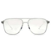 Aegira | Transparent Small Full Rim Square Computer Glasses for Men & Women [Blue Block]