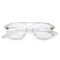 Aegira Transparent Small Full Rim Square Computer Glasses for Men & Women — Hashtag Eyewears