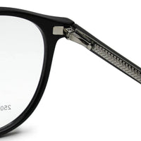 Aerion Black Small Full Rim Round Clip-on for Men — Hashtag Eyewears