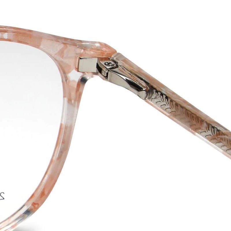 Aerion Pink Texture Small Full Rim Round Clip-on for Men — Hashtag Eyewears
