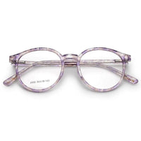 Aerion Purple Texture Small Full Rim Round Clip-on for Men — Hashtag Eyewears
